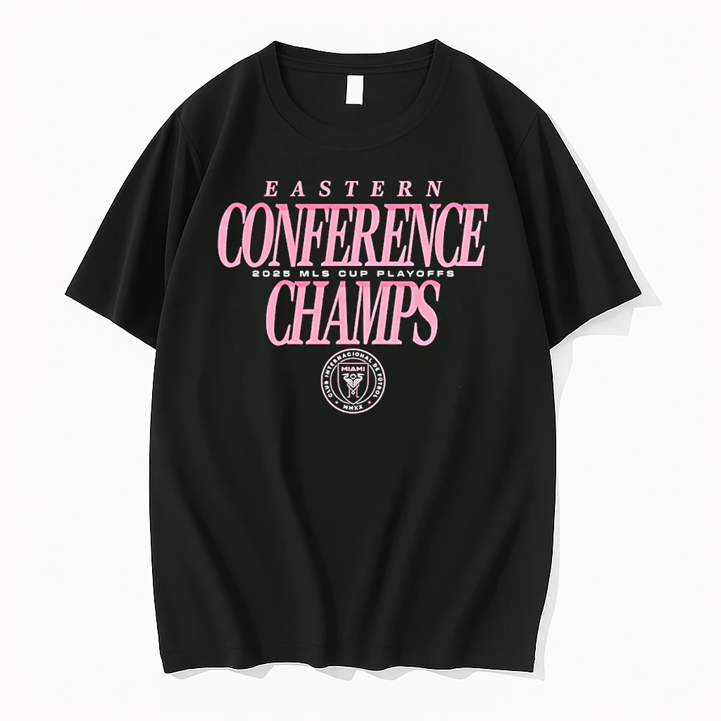Inter Miami 2025 Mls Eastern Conference Champions Graphic Shirts