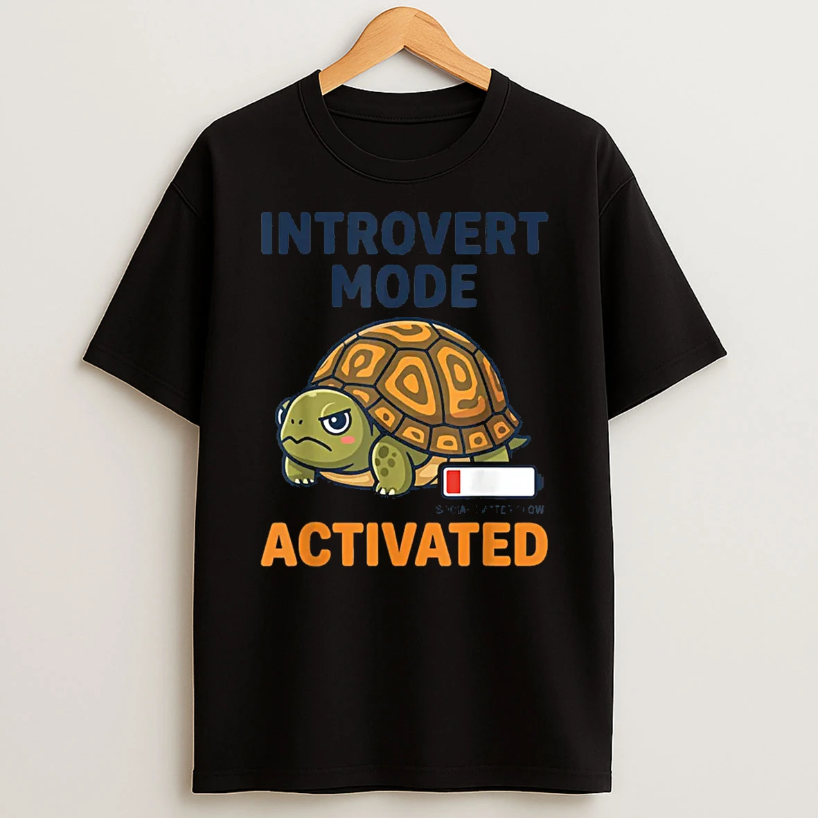 Introvert Mode Activated Low Social Battery Box Turtle Shirts