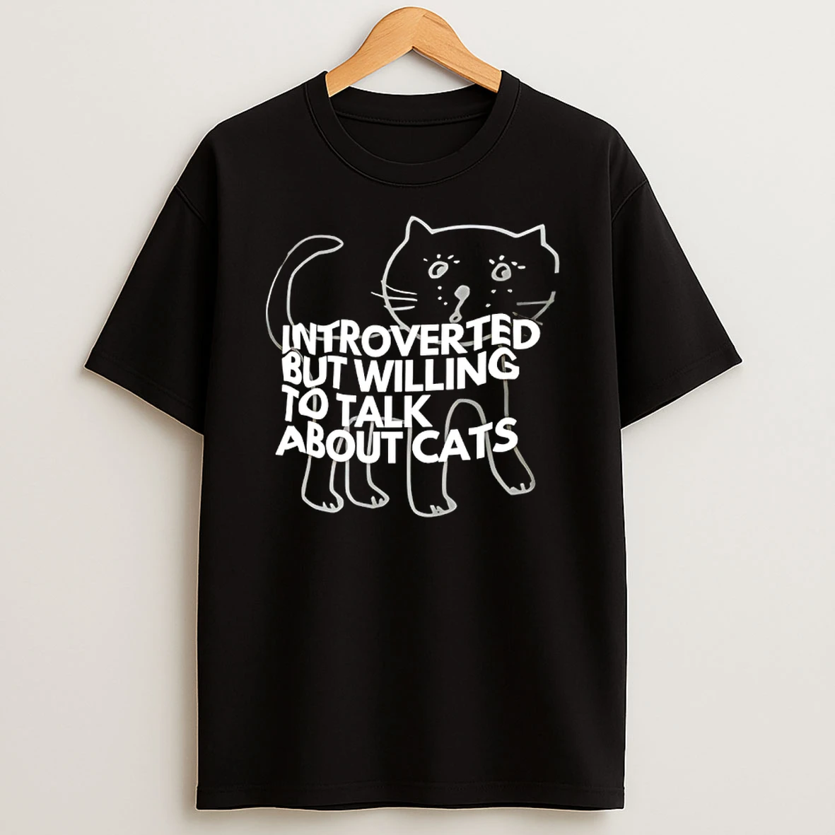 Introverted But Willing To Walk About Cats Shirts