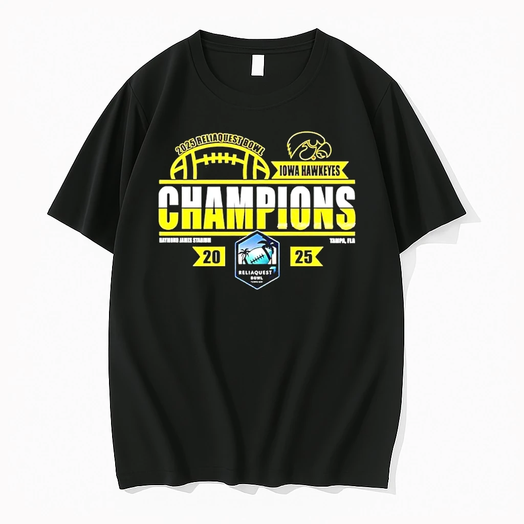 Iowa Hawkeyes 2025 Reliaquest Bowl Champions Classic Shirts