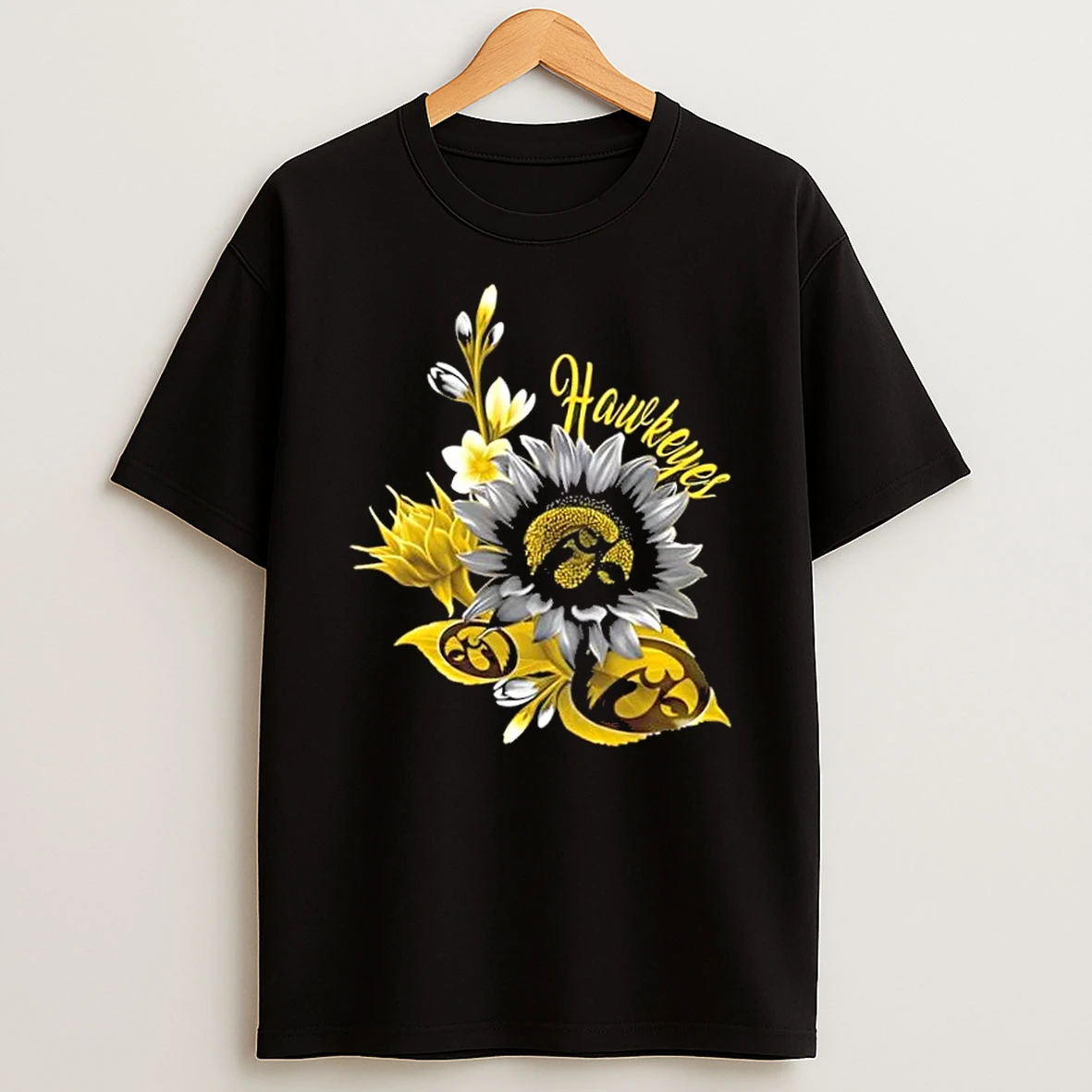 Iowa Hawkeyes Football X Sunflower Floral Shirts