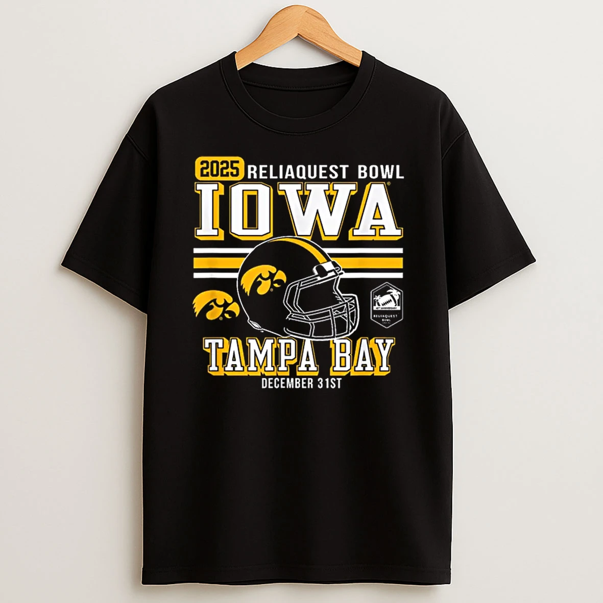 Iowa Hawkeyes Reliaquest Bowl 2025 Officially Licensed Shirts