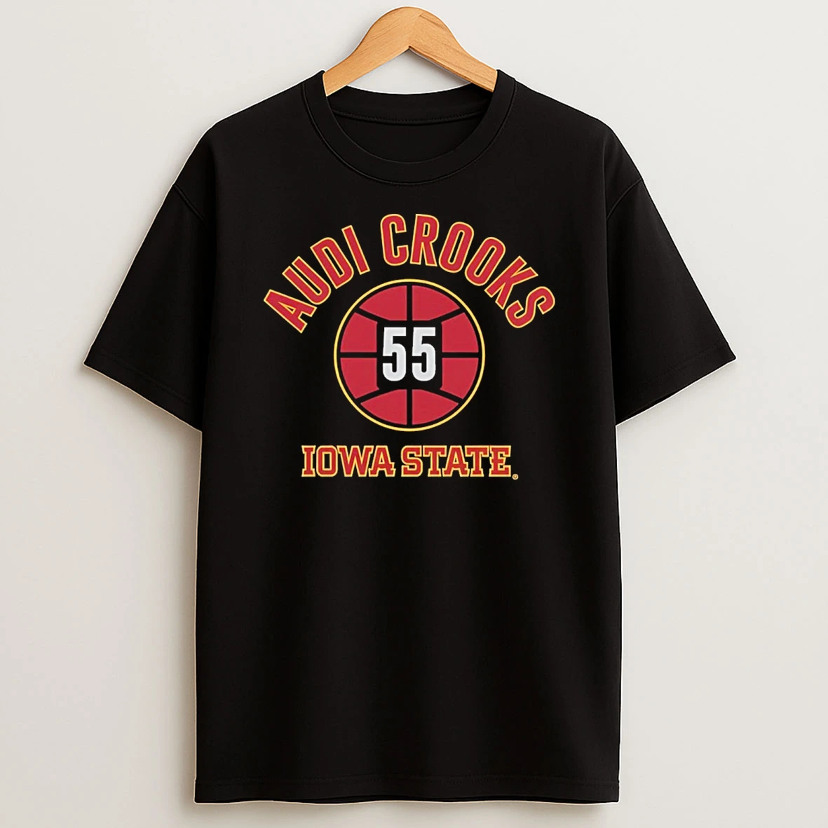 Iowa State Cyclones Basketball Audi Crooks Name Number Ball 55 Shirts