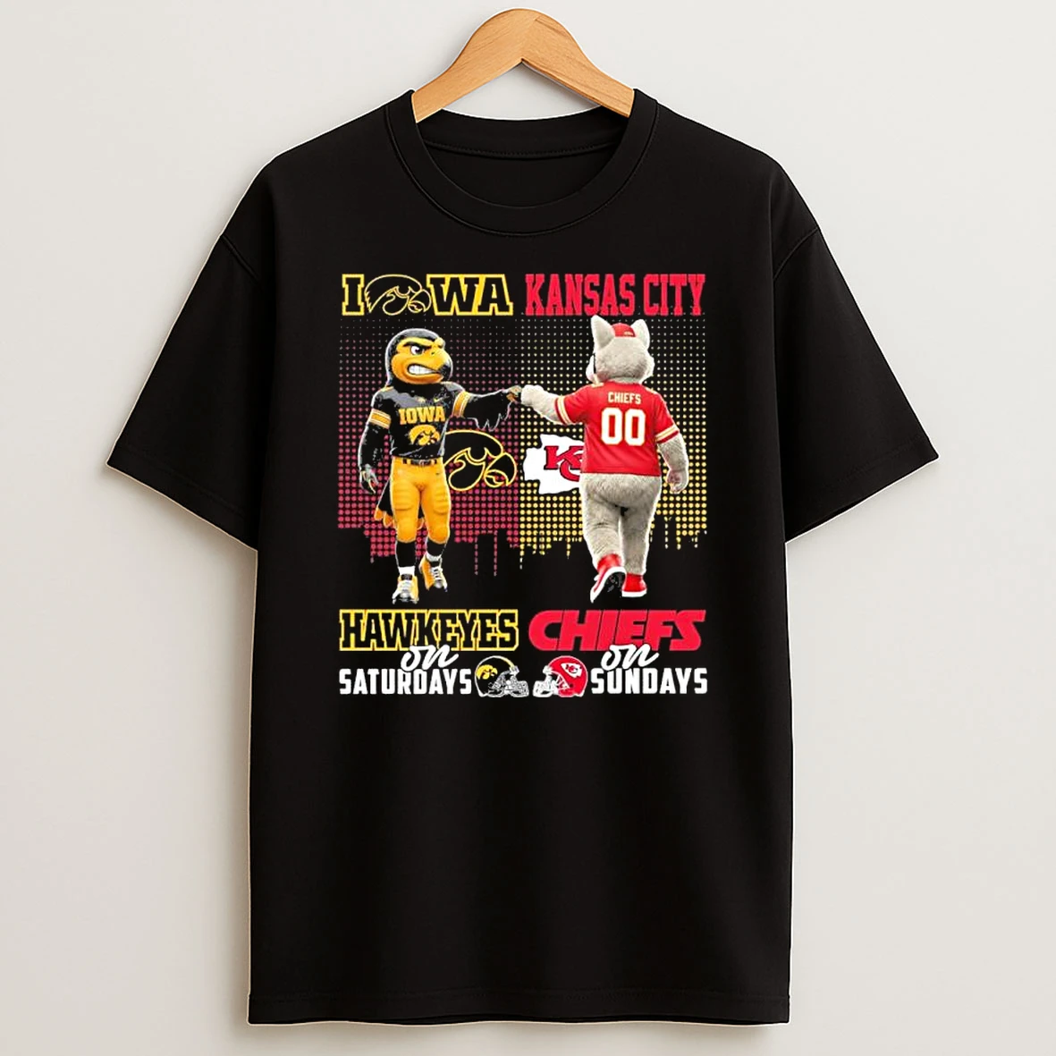 Iowa Vs Chiefs Mascot On Saturdays And On Sundays Shirts