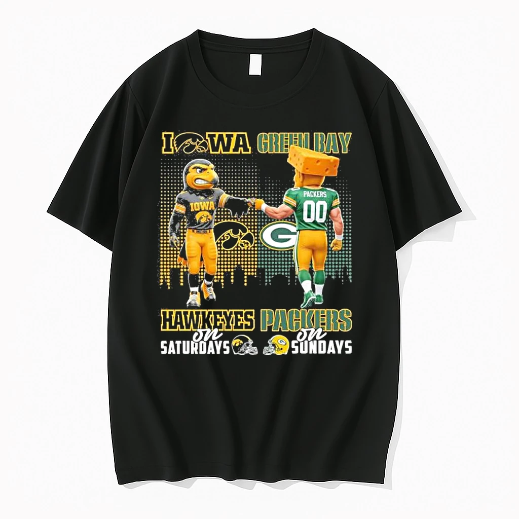 Iowa Vs Packers Mascot On Saturdays And On Sundays Shirts