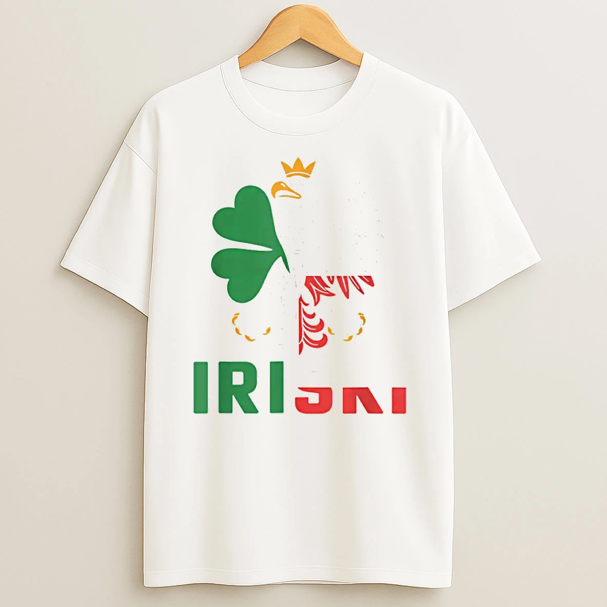 Iriski Half Irish Polish Ireland Poland St Patricks Day Shirts