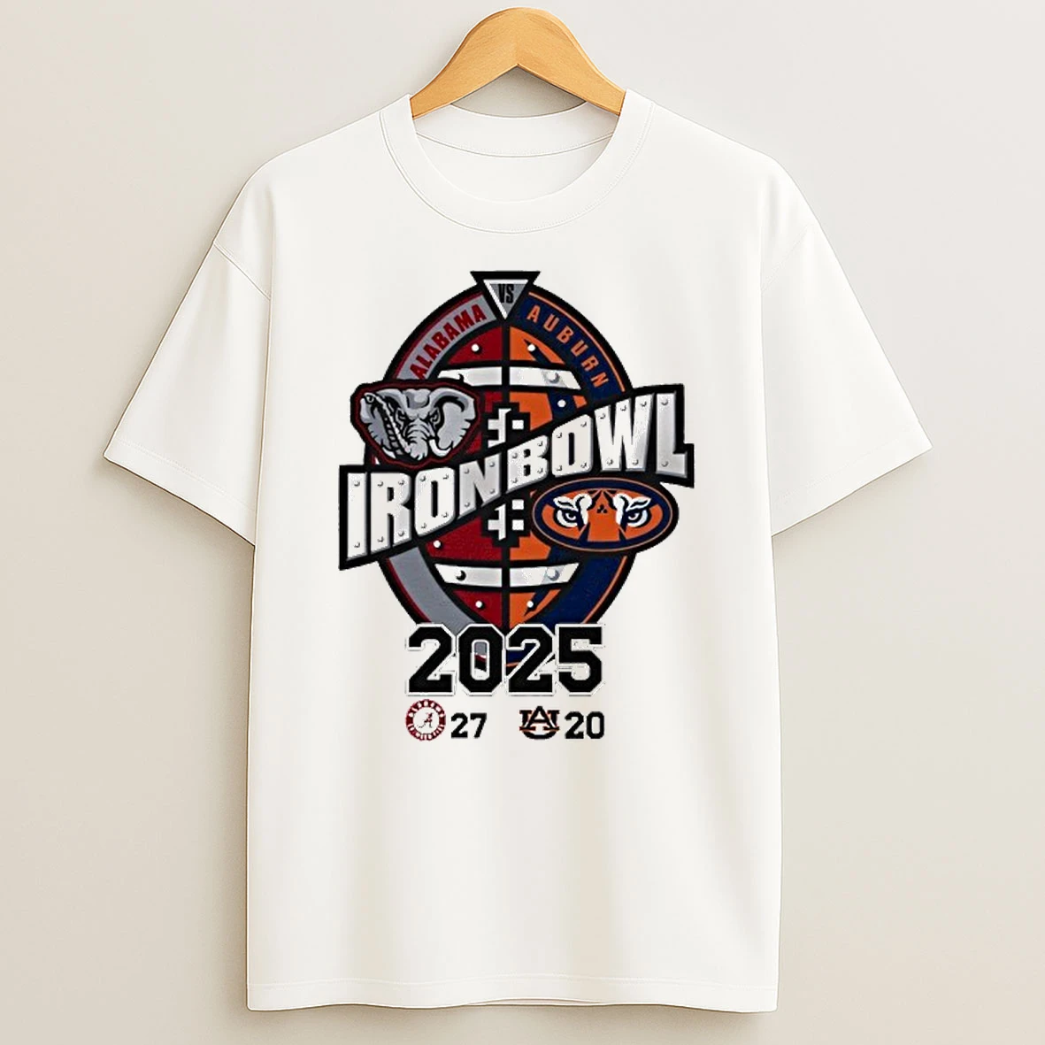 Iron Bowl Alabama Vs Auburn 2025 Score Shirts