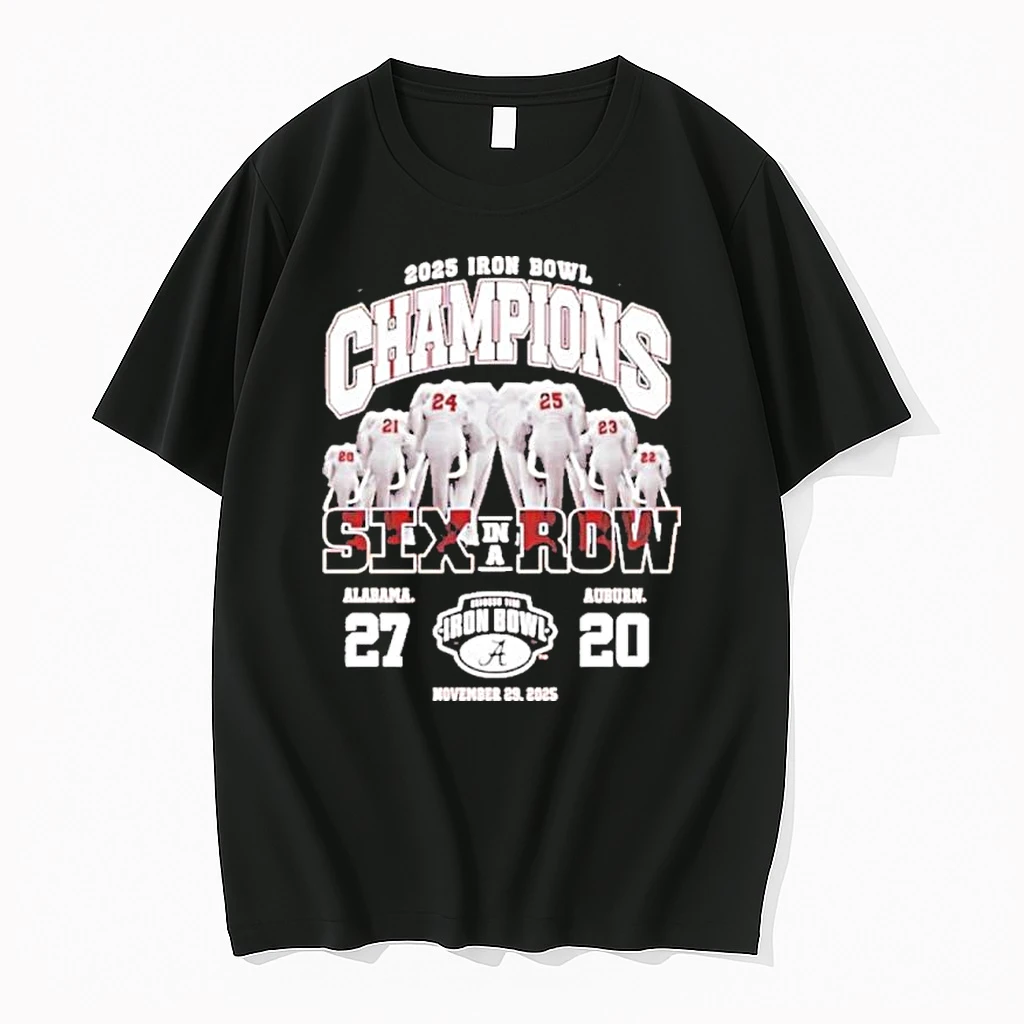 Iron Bowl Champions 6 In A Row Alabama Beat Auburn Shirts