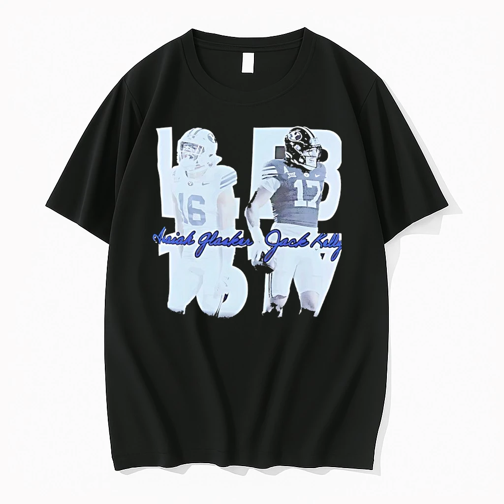 Isaiah Glasker And Jack Kelly Byu Football Vintage Shirts