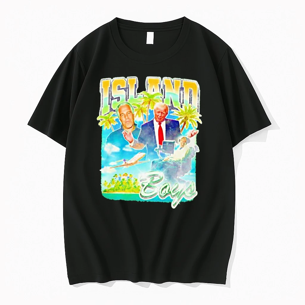 Island Boys Jeffrey Epstein Donald Trump And Stephen Hawking Retro Shirts
