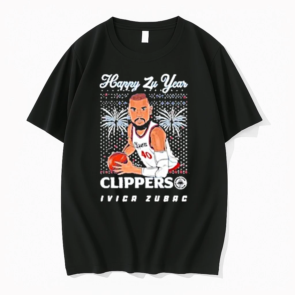 Ivica Zubac Happy Zu Year Clippers Shirts