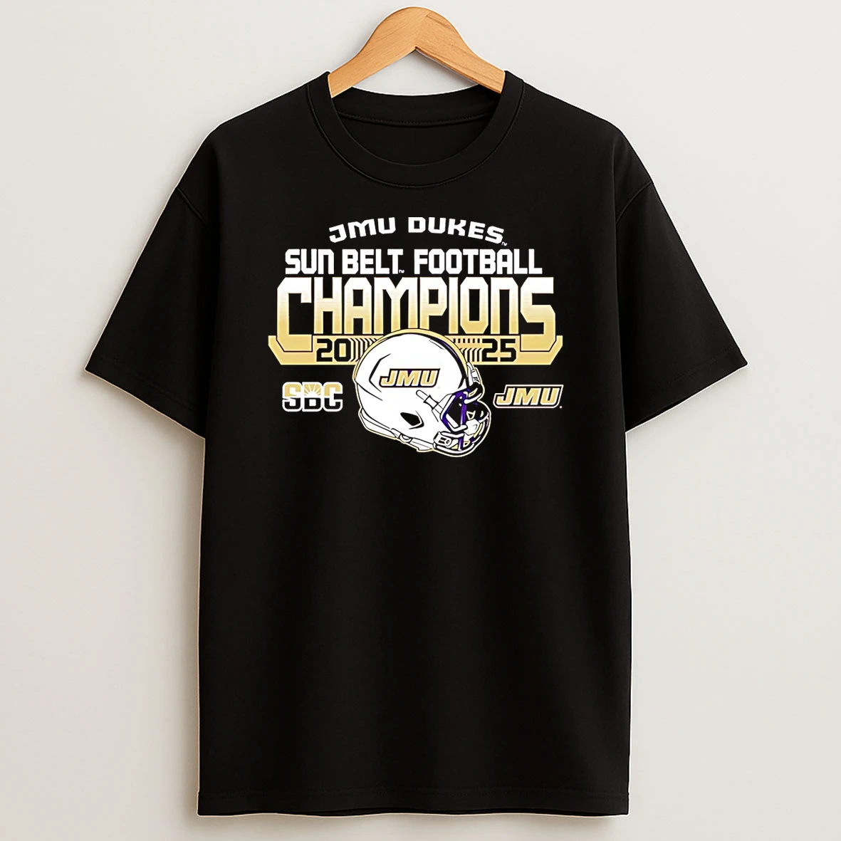 Jmu Dukes Sun Belt Football Champions 2025 Shirts