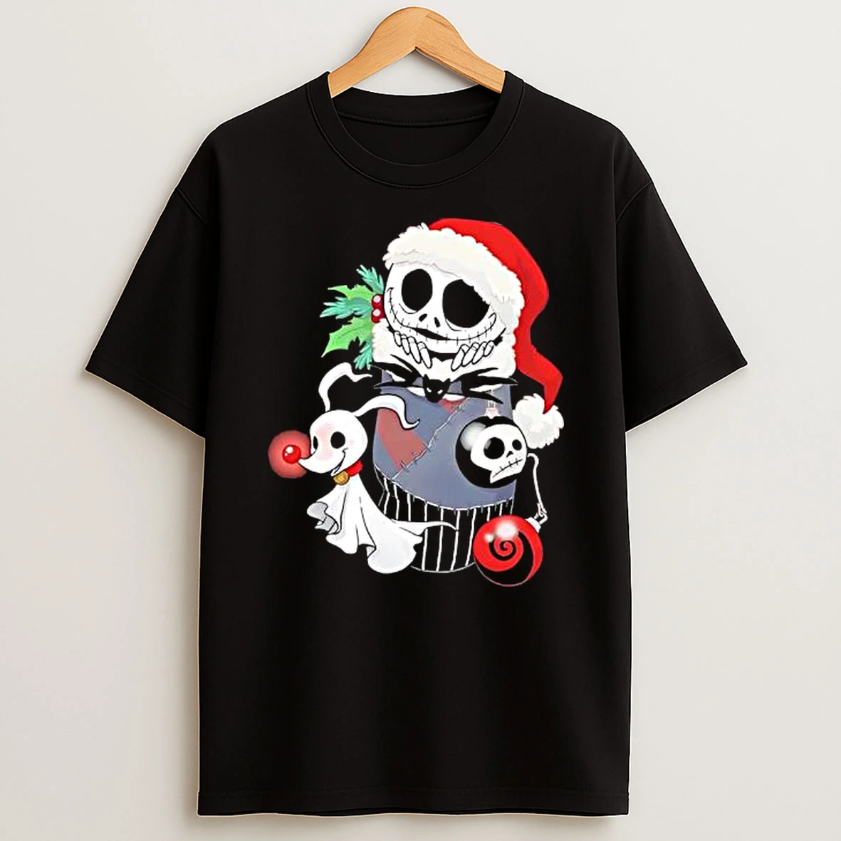 Jack Skellington And Zero Stocking Stuffer Nightmare Merry Christmas Shirts