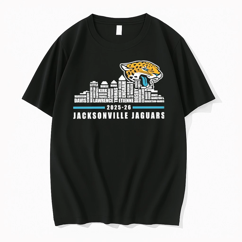 Jacksonville Jaguars 2025 2026 Players Names City Skyline Shirts