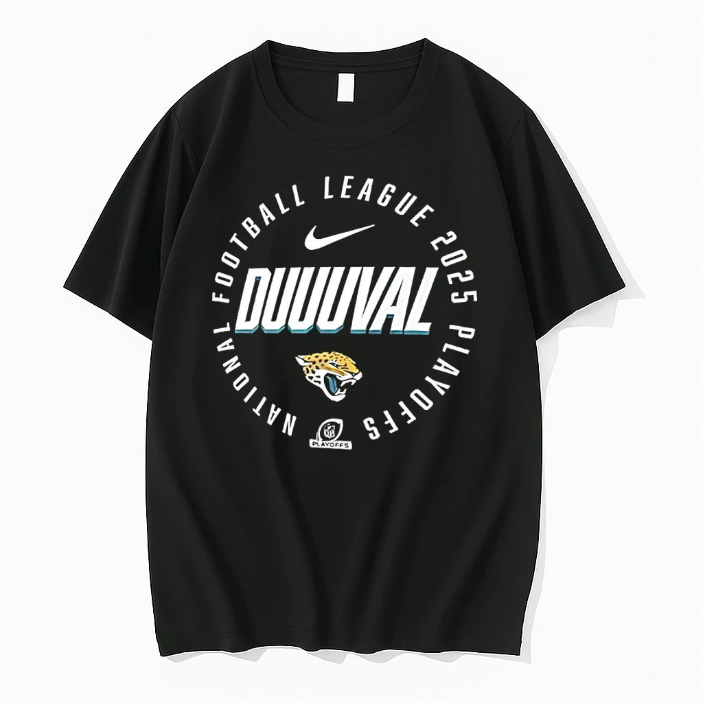 Jacksonville Jaguars Duuuval Nfl 2025 Playoffs Shirts