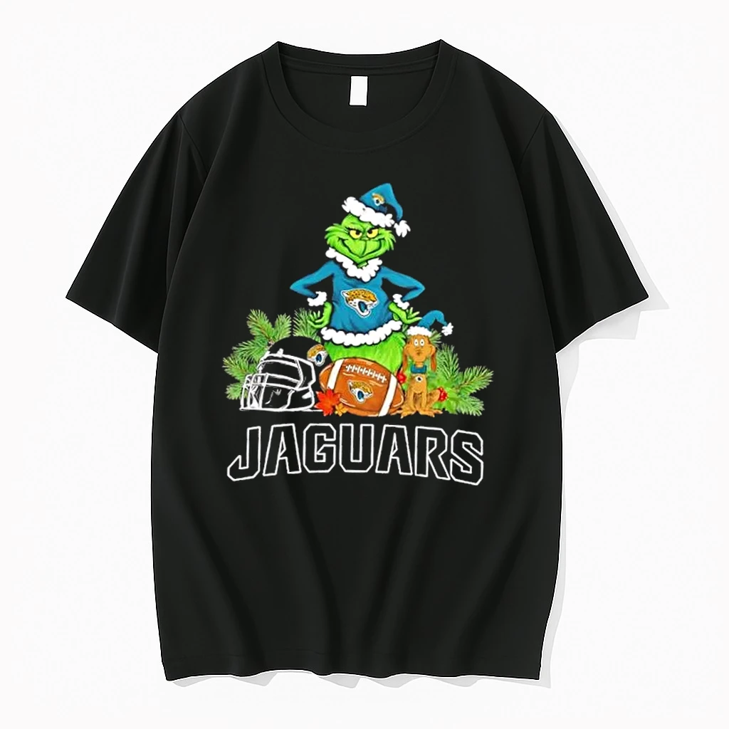 Jacksonville Jaguars Football X Grinch And Max Dog Merry Christmas Shirts