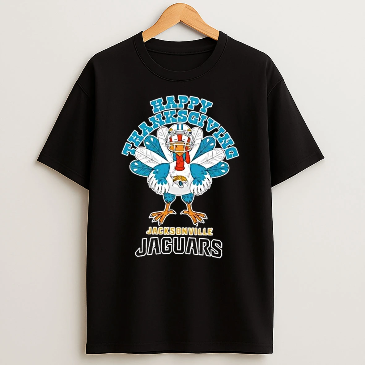 Jacksonville Jaguars Football X Turkey Happy Thanksgiving Shirts