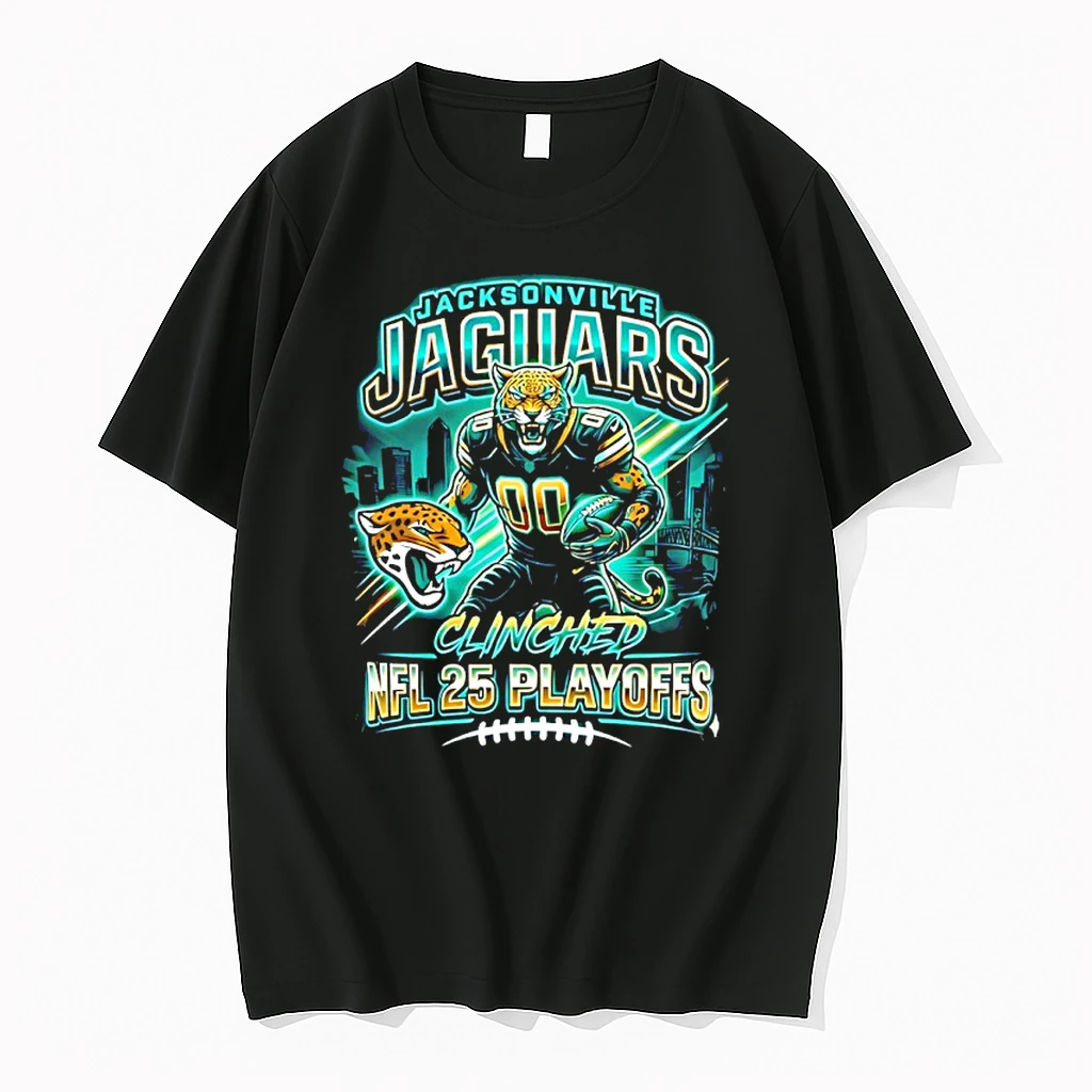Jacksonville Jaguars Nfl 2025 Playoff Football Mascot Shirts