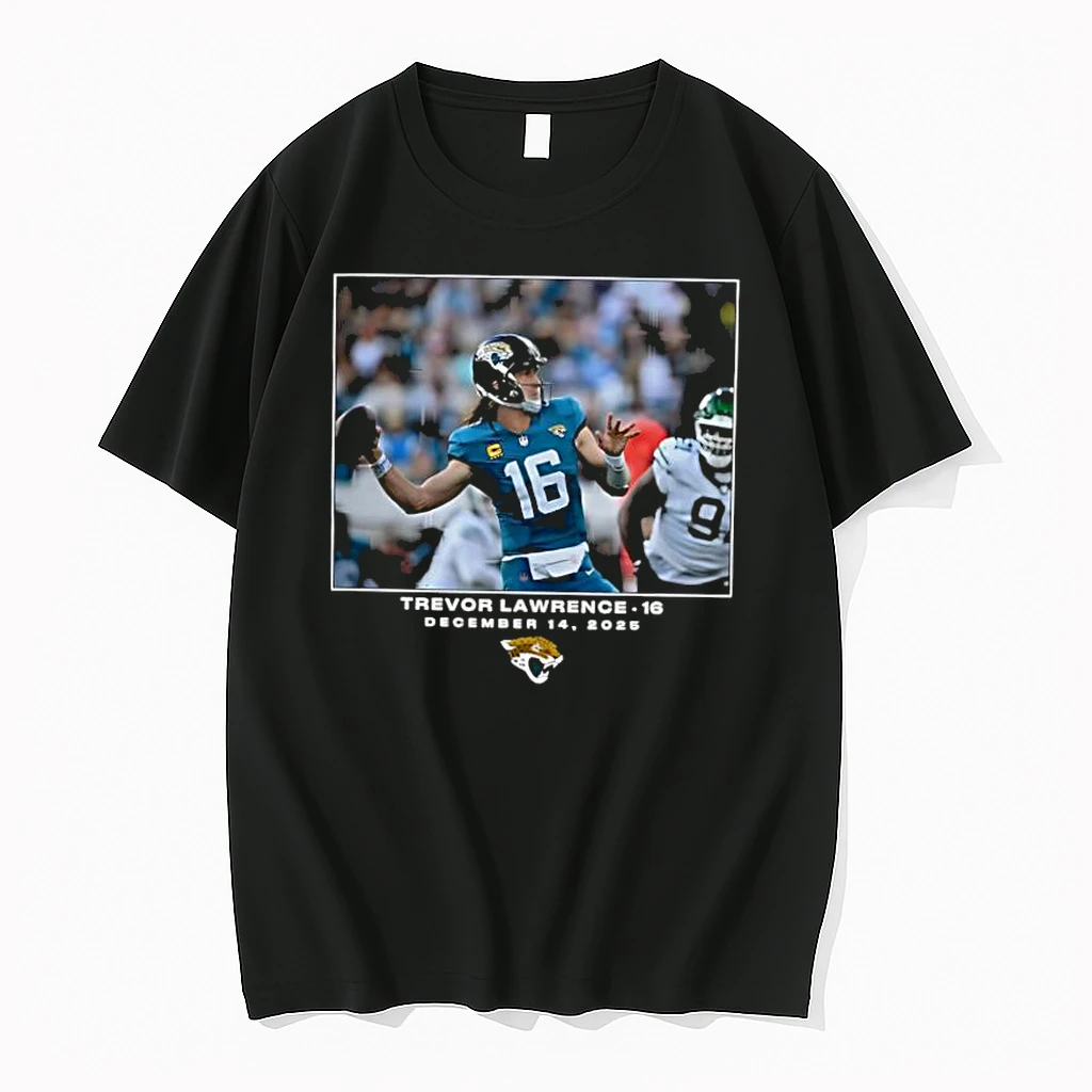 Jacksonville Jaguars Trevor Lawrence Nfl Flash Features Week 15 Photo Shirts