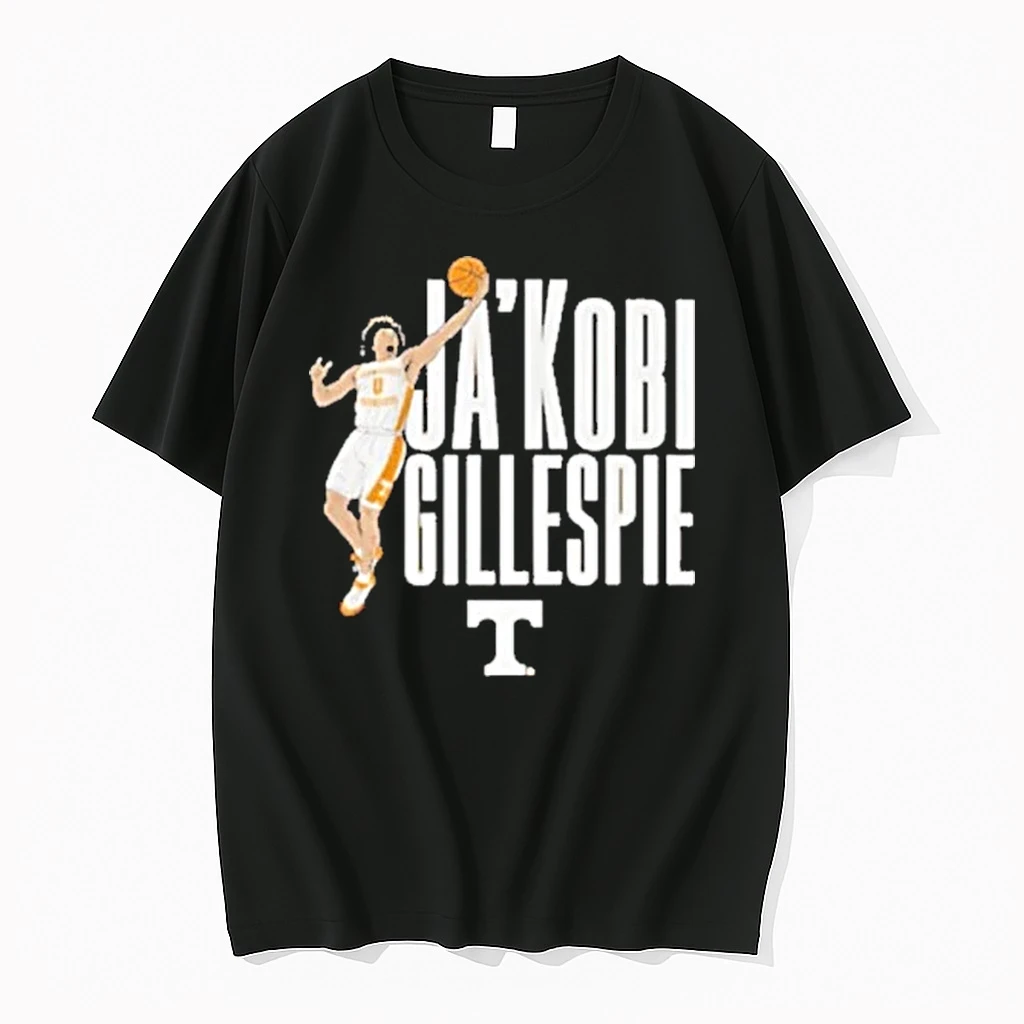 Jakobi Gillespie Pose Tennessee Volunteers Basketball Name And Logo Shirts