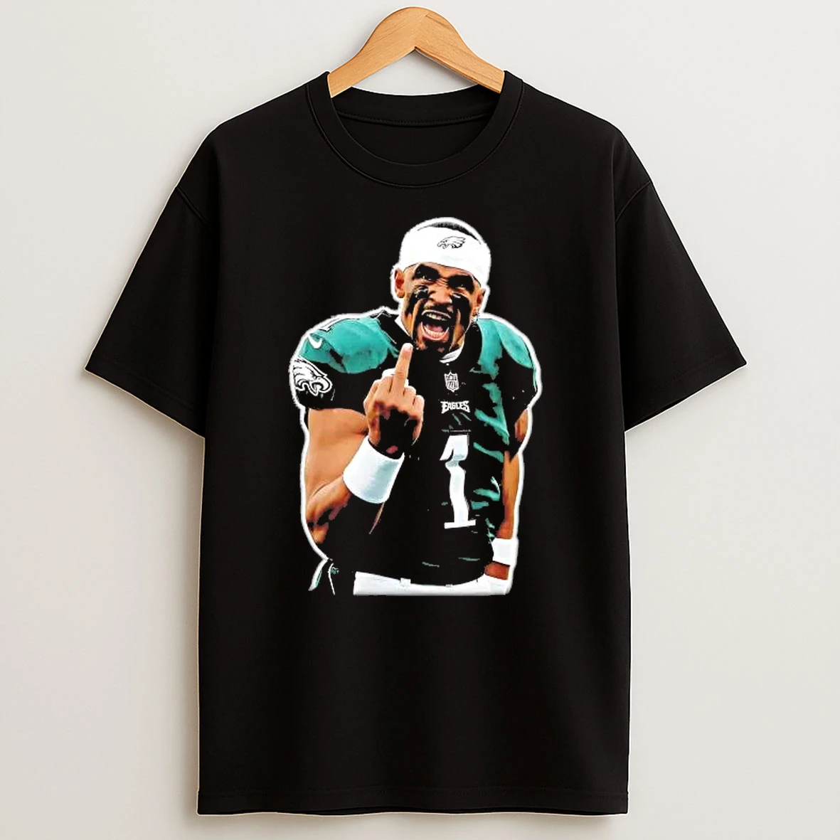Jalen Hurts Screaming Middle Finger Shirts