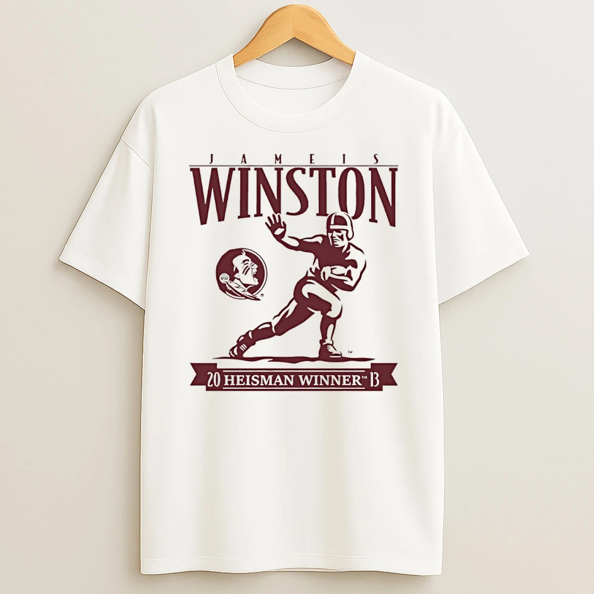 Jameis Winston Florida State Football 2013 Heisman Trophy Award Shirts