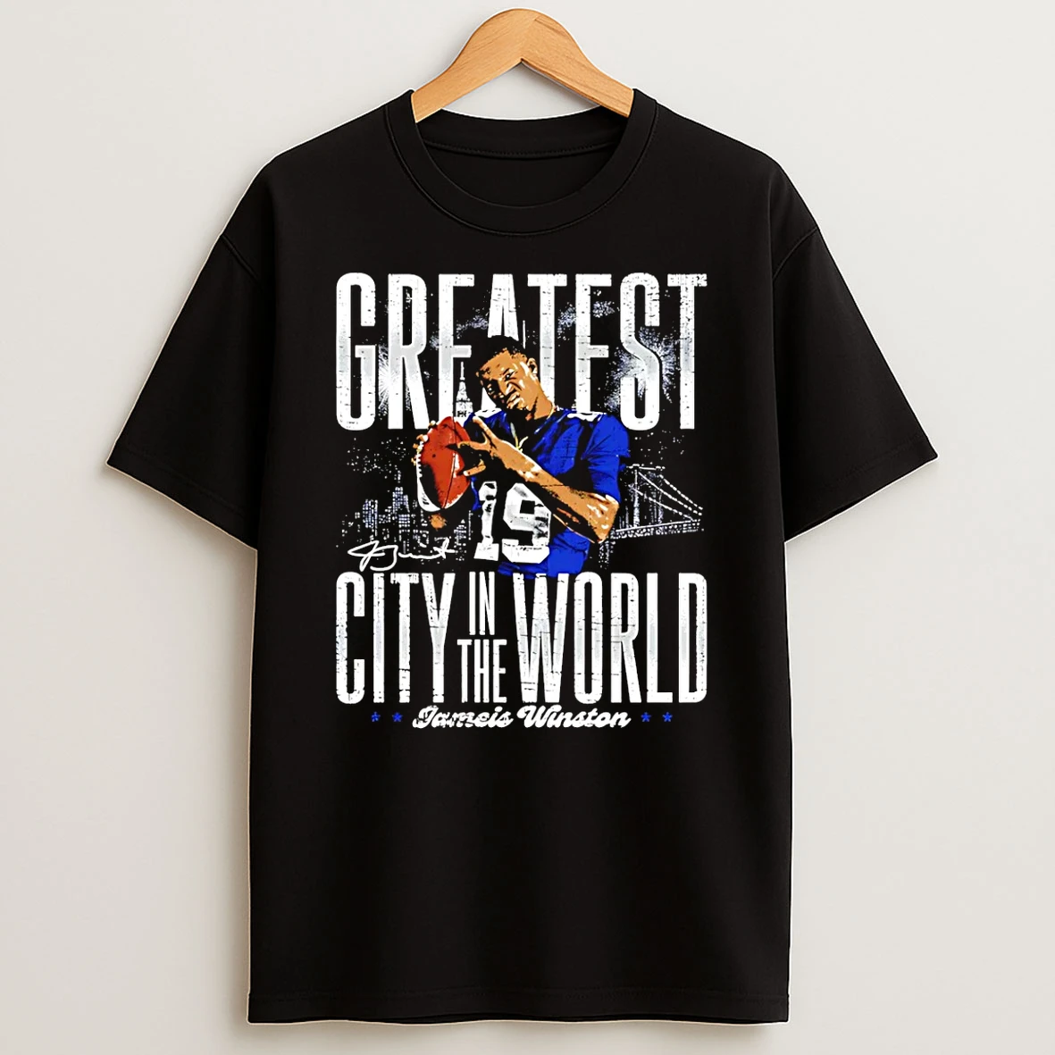 Jameis Winston New York Giants Greatest City In The World Shirts
