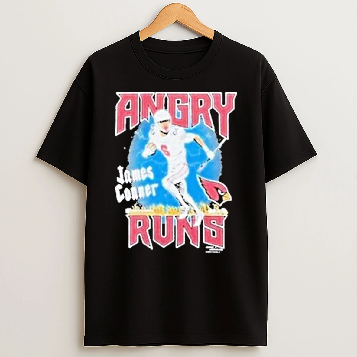 James Conner Angry Runs Arizona Cardinals Good Morning Football Nfl Shirts