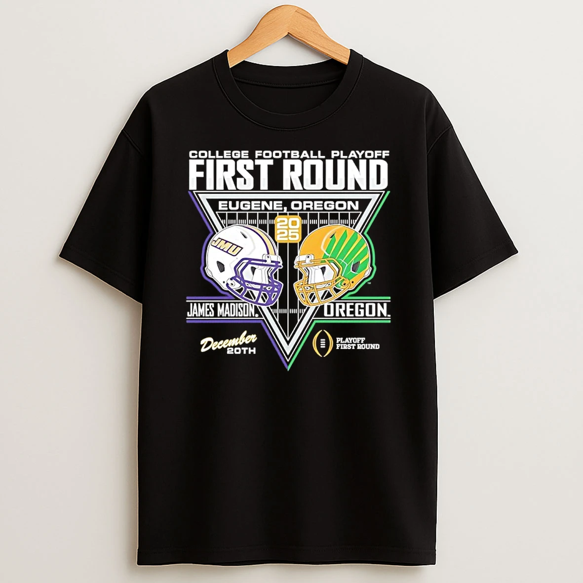 James Madison Dukes 2025 College Football Playoffs 1st Round Match Up Shirts