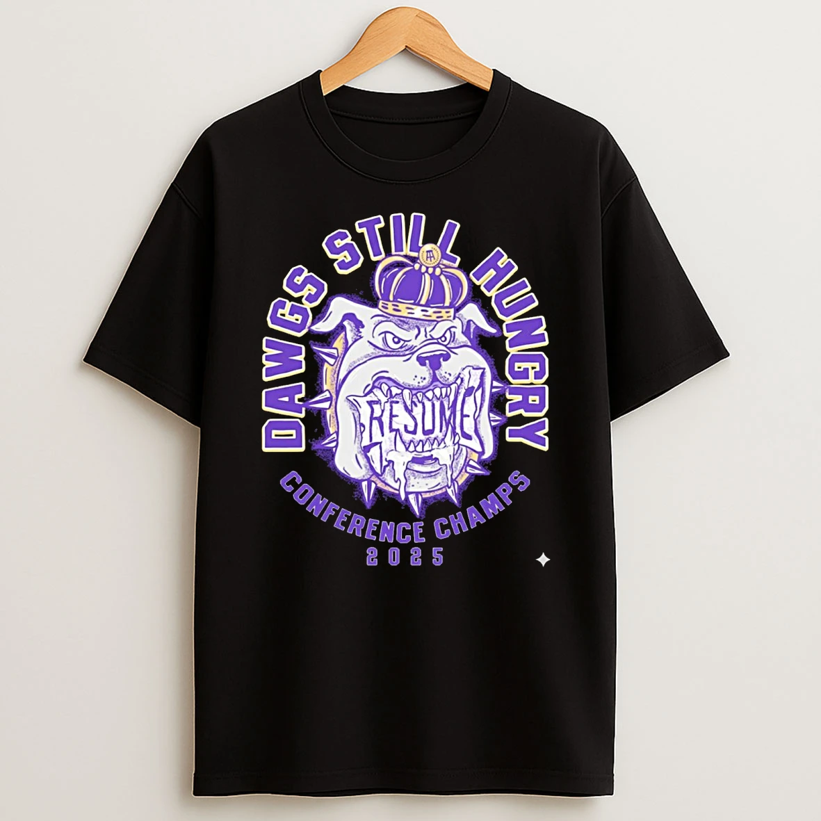 James Madison Dukes Resume Dawgs Still Hungry Conference Champs 2025 Shirts