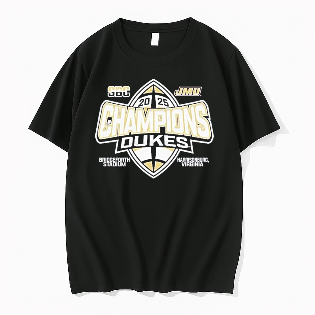 James Madison Dukes Sun Belt Champions Bridgeforth Stadium Shirts