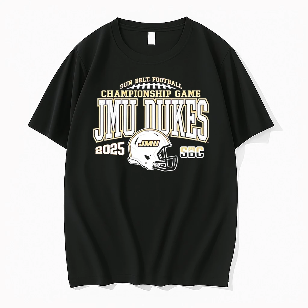 James Madison Dukes Sun Belt Football Champions Game 2025 Shirts