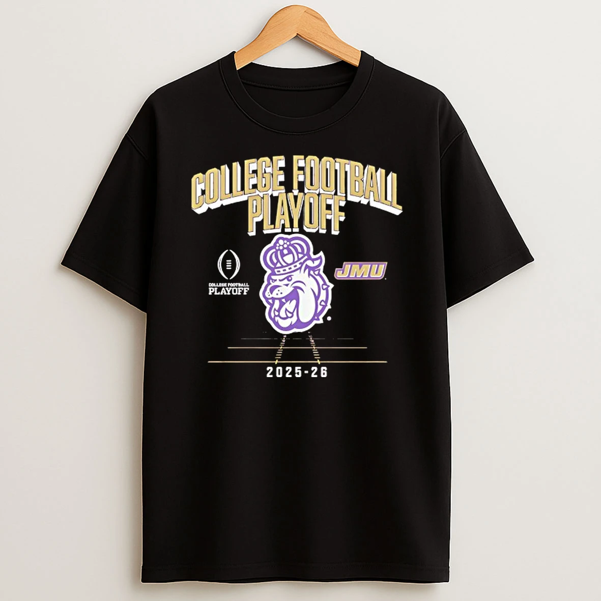 James Madison Dukes Football Logo College Football Playoff 2025 2026 Shirts