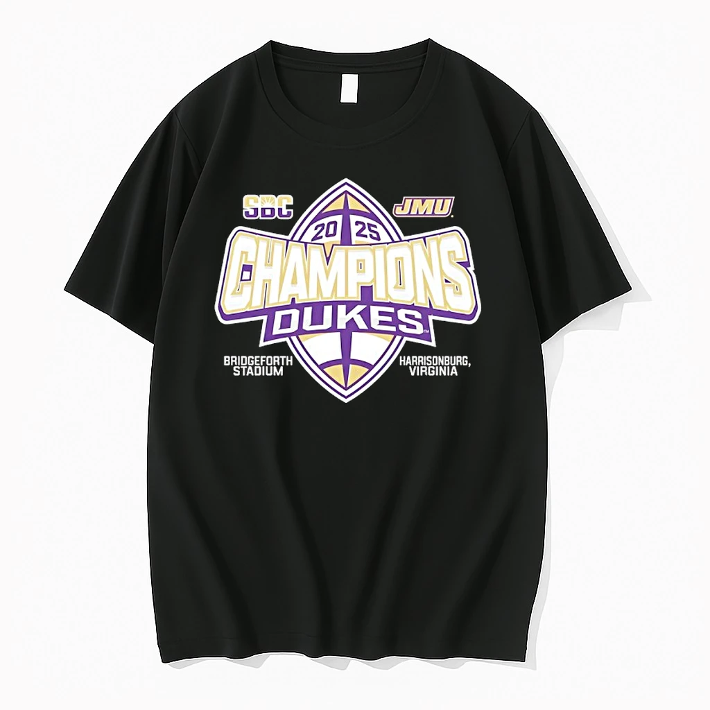 James Madison University Dukes Football Champions 2025 Shirts
