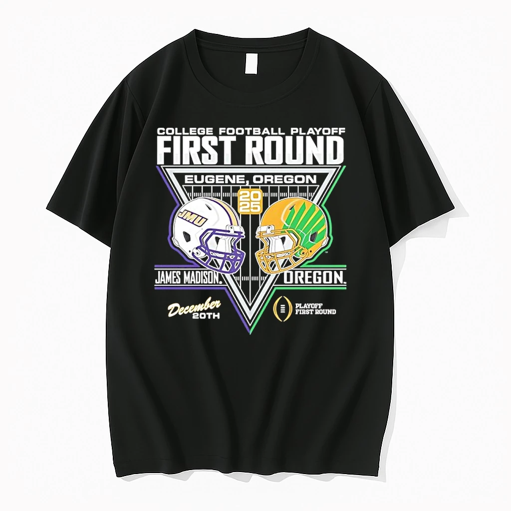 James Madison Vs Oregon College Football Playoffs Round Matchup 2025 Shirts