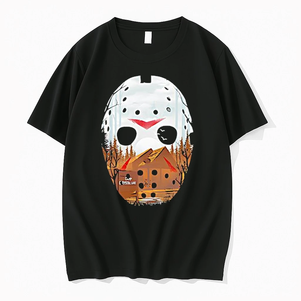 Jason Voorhees Mask Moon Over The Lake Shirts