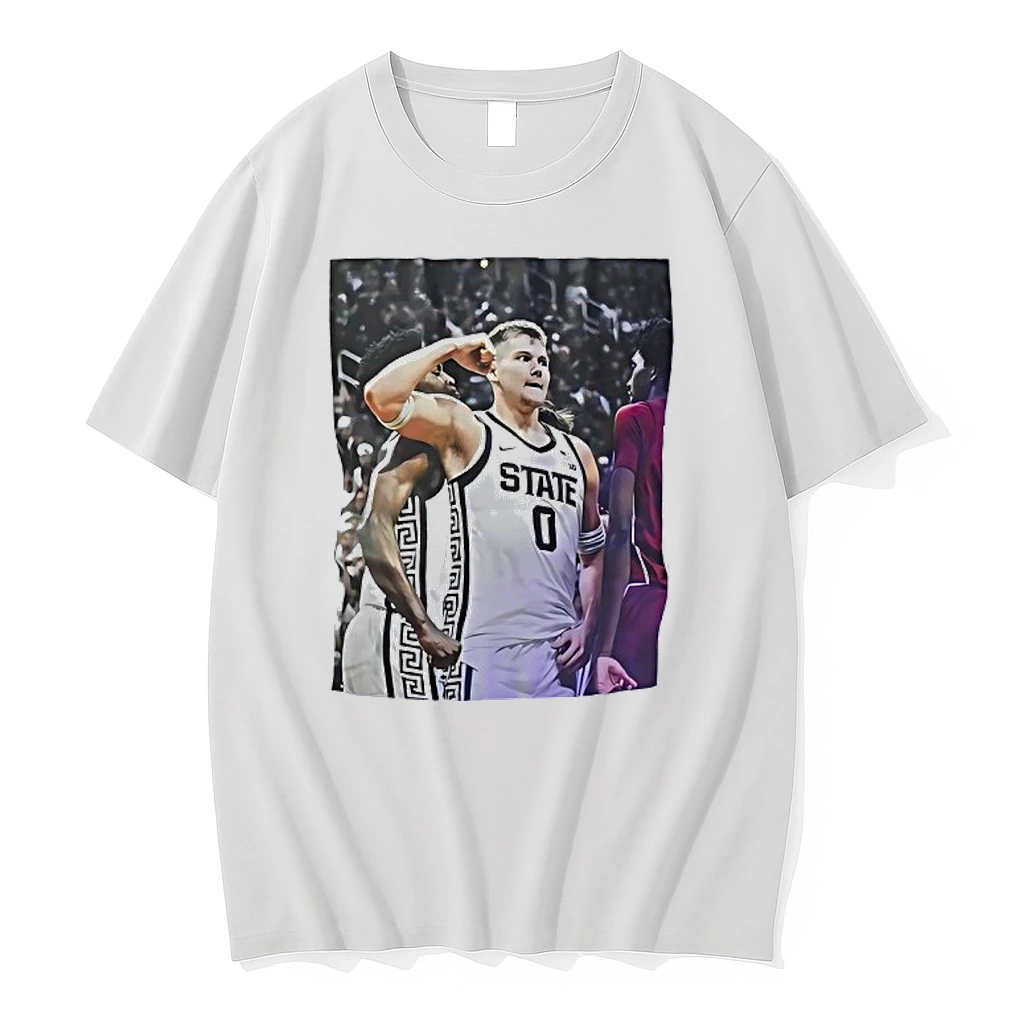 Jaxon Kohler Michigan State Spartans Basketball Photo Shirts