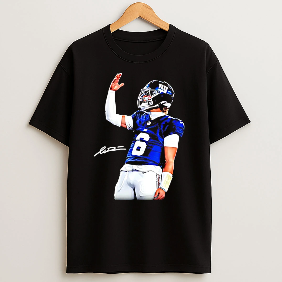 Jaxson Dart New York Giants New Era Signature Shirts