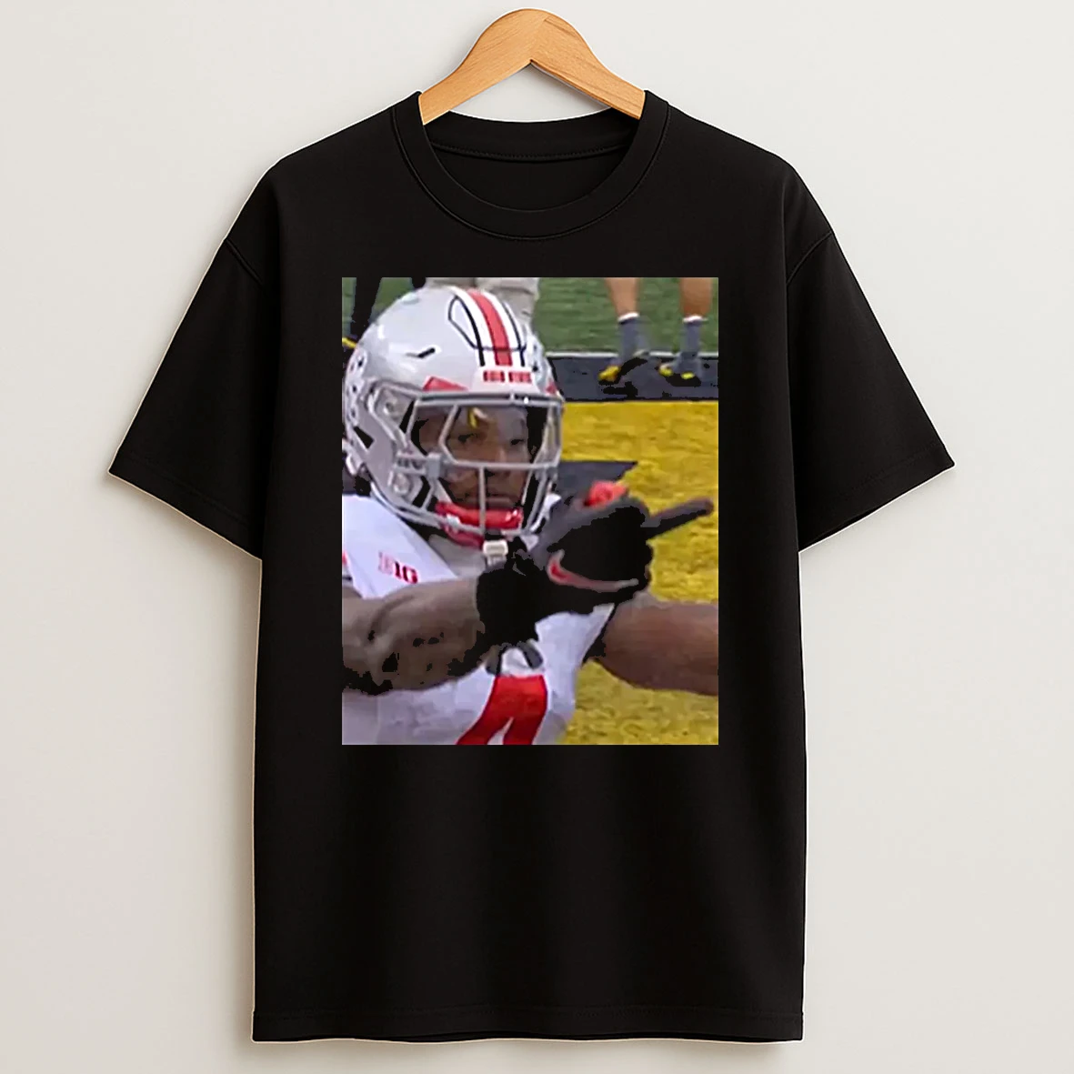 Jeremiah Smith Flips Off Michigan Fan Football Shirts