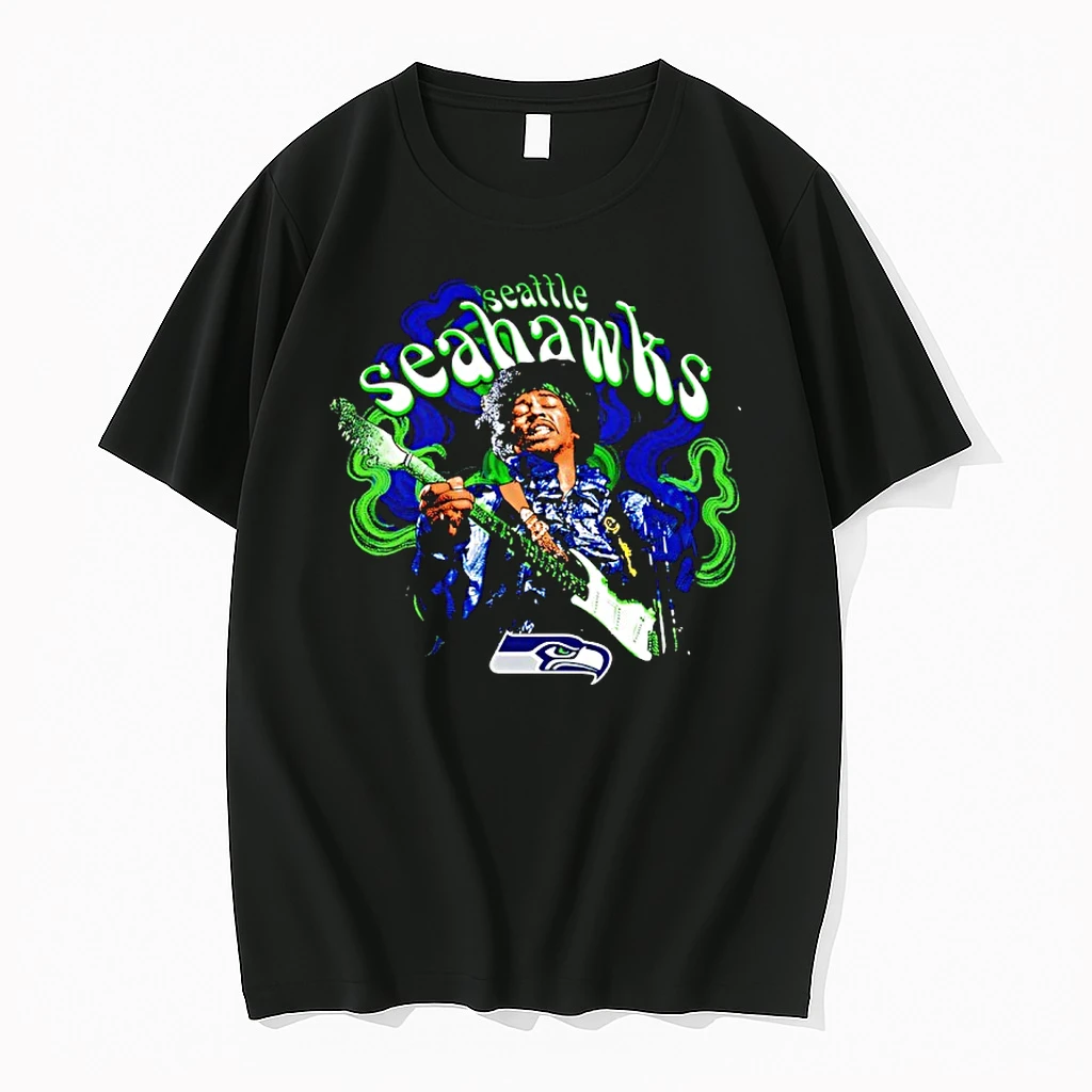 Jimi Hendrix X Seattle Seahawks Haze Shirts