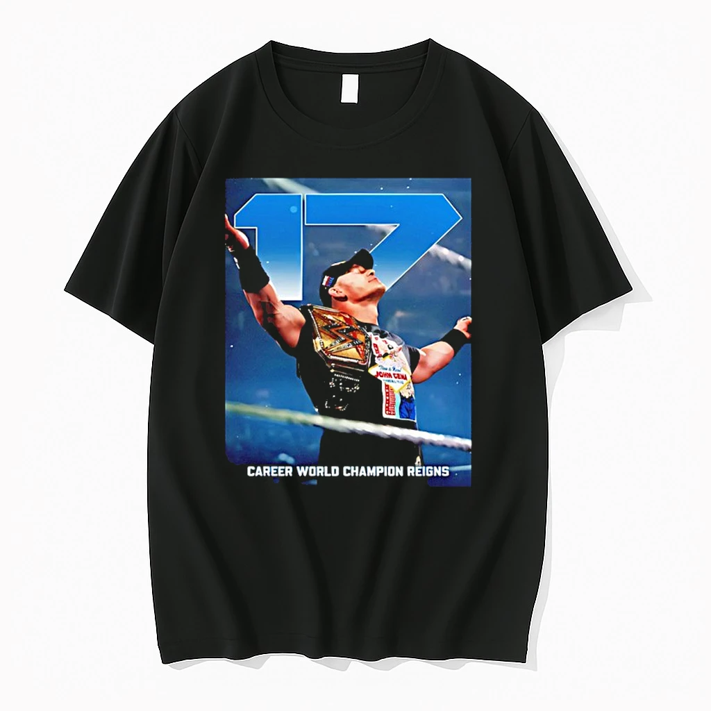 John Cena Career World Champion Reigns Wwe Thank You Shirts