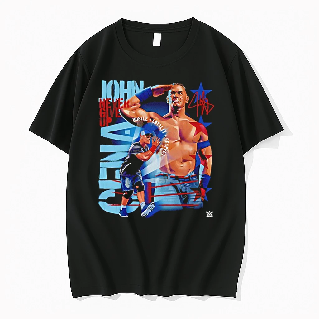 John Cena Never Give Up Salute Signature Shirts