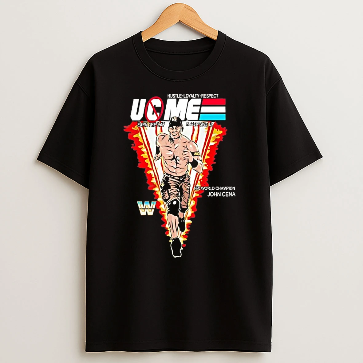 John Cena U C Me Hustle Loyalty Respect Wwe World Champion Shirts