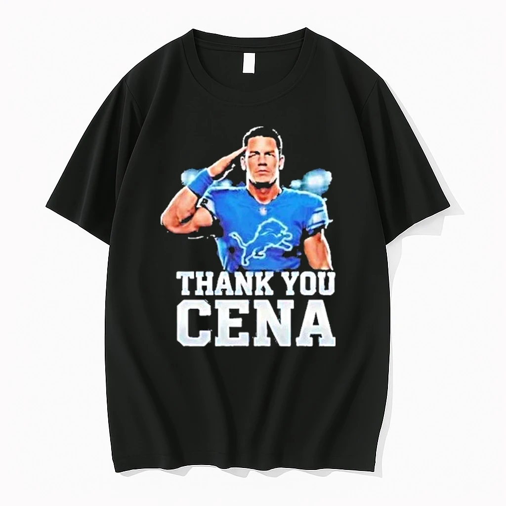 John Cena X Detroit Lions Nfl Thank You Cena Wwe Legend Final Match December 13 Retirement Tour 2025 Shirts