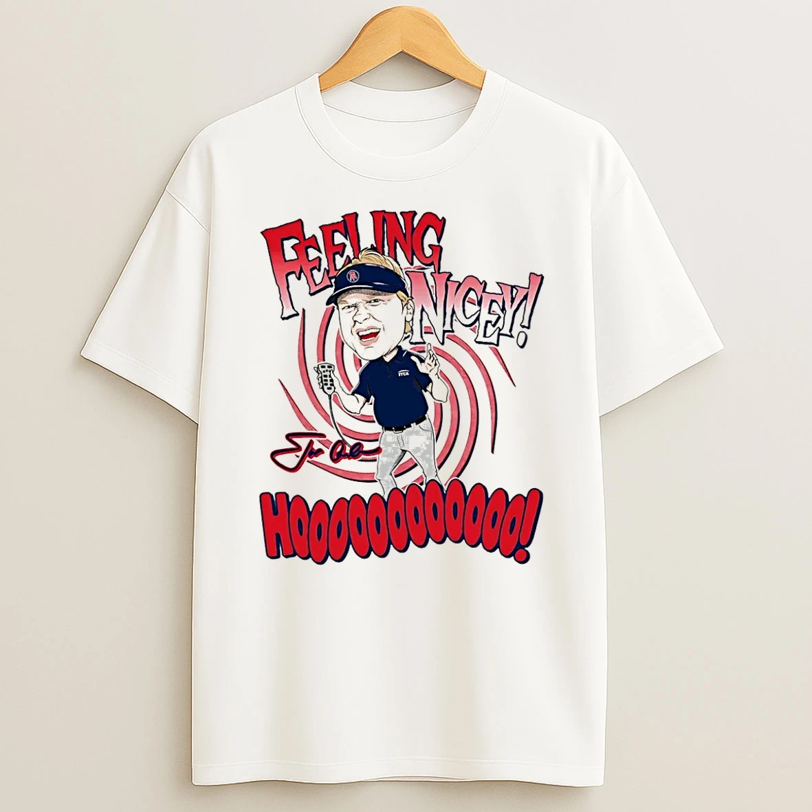 Jon Gruden Feeling Nicey Coach Gruden Hooo Caricature Shirts