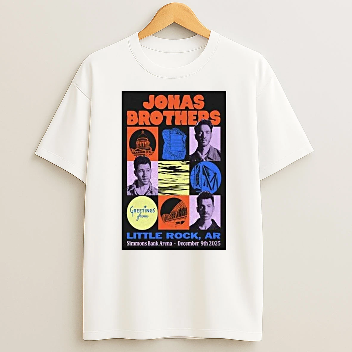 Jonas Brothers Dec 9 2025 Little Rock Ar Shirts
