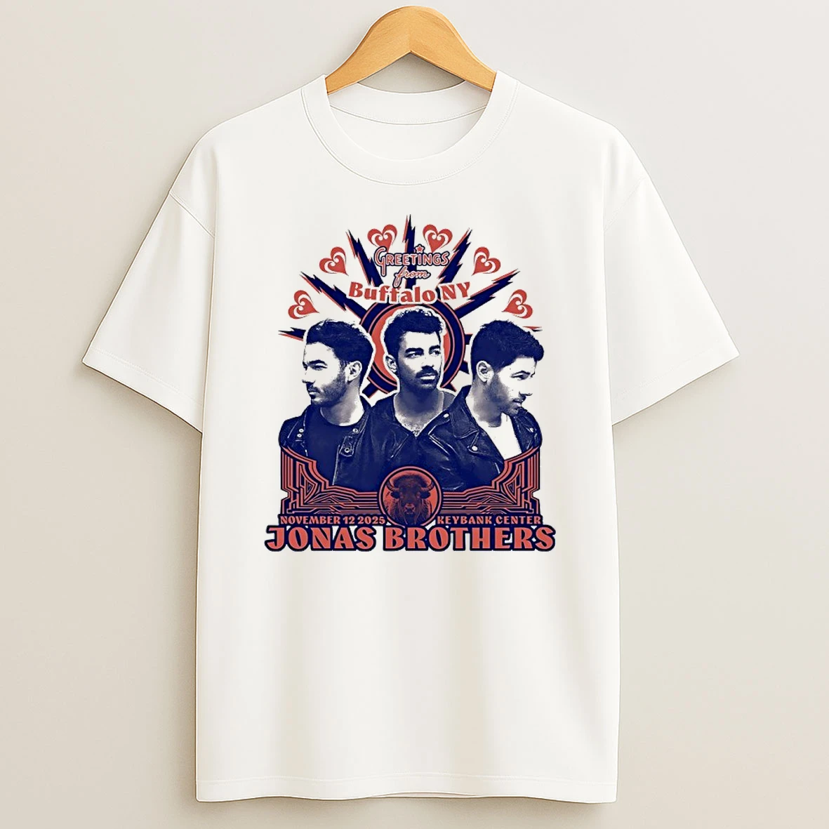 Jonas Brothers Greetings From Buffalo Ny Keybank Center 2025 Shirts
