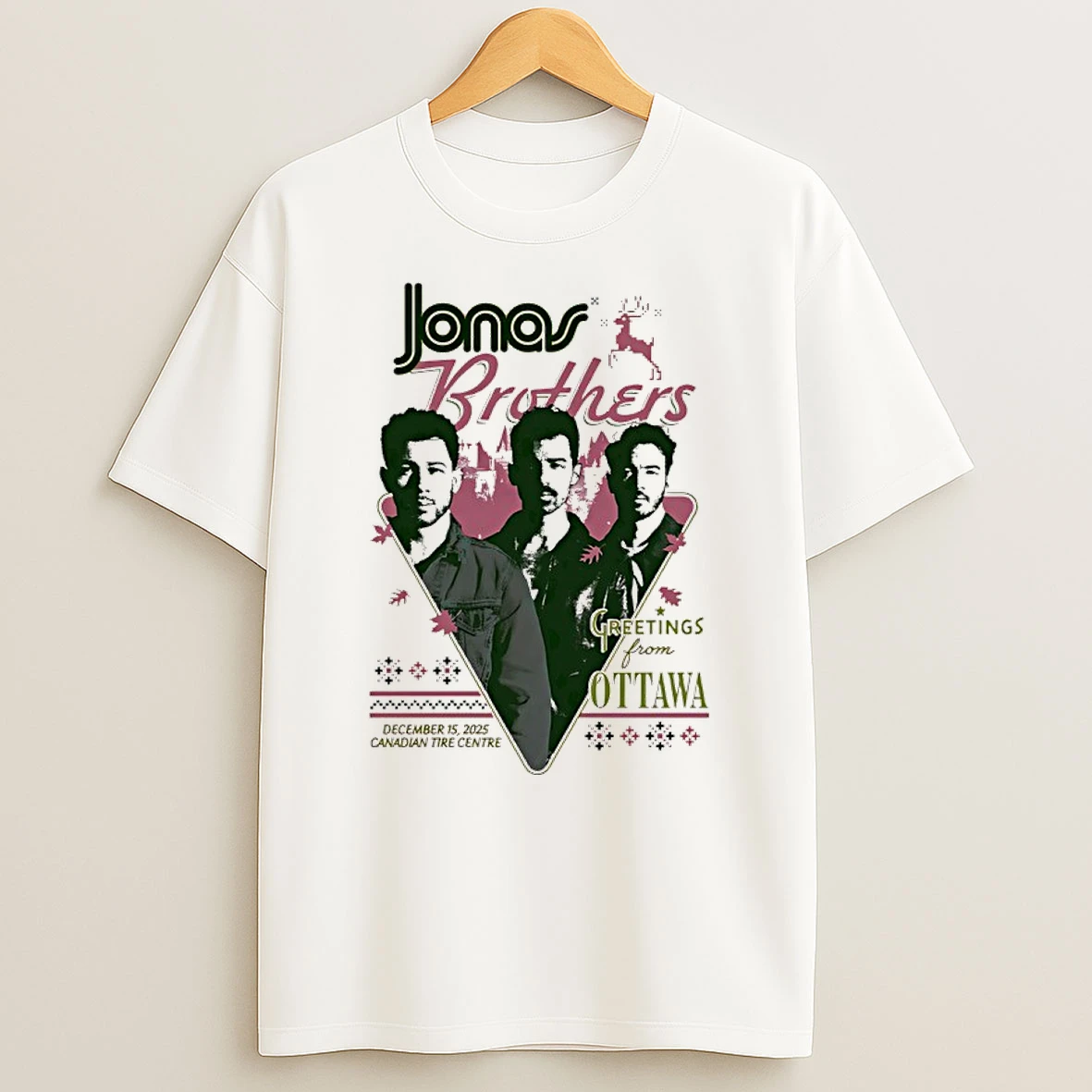 Jonas Brothers Greetings From Ottawa Canadian Tire Centre 2025 Shirts