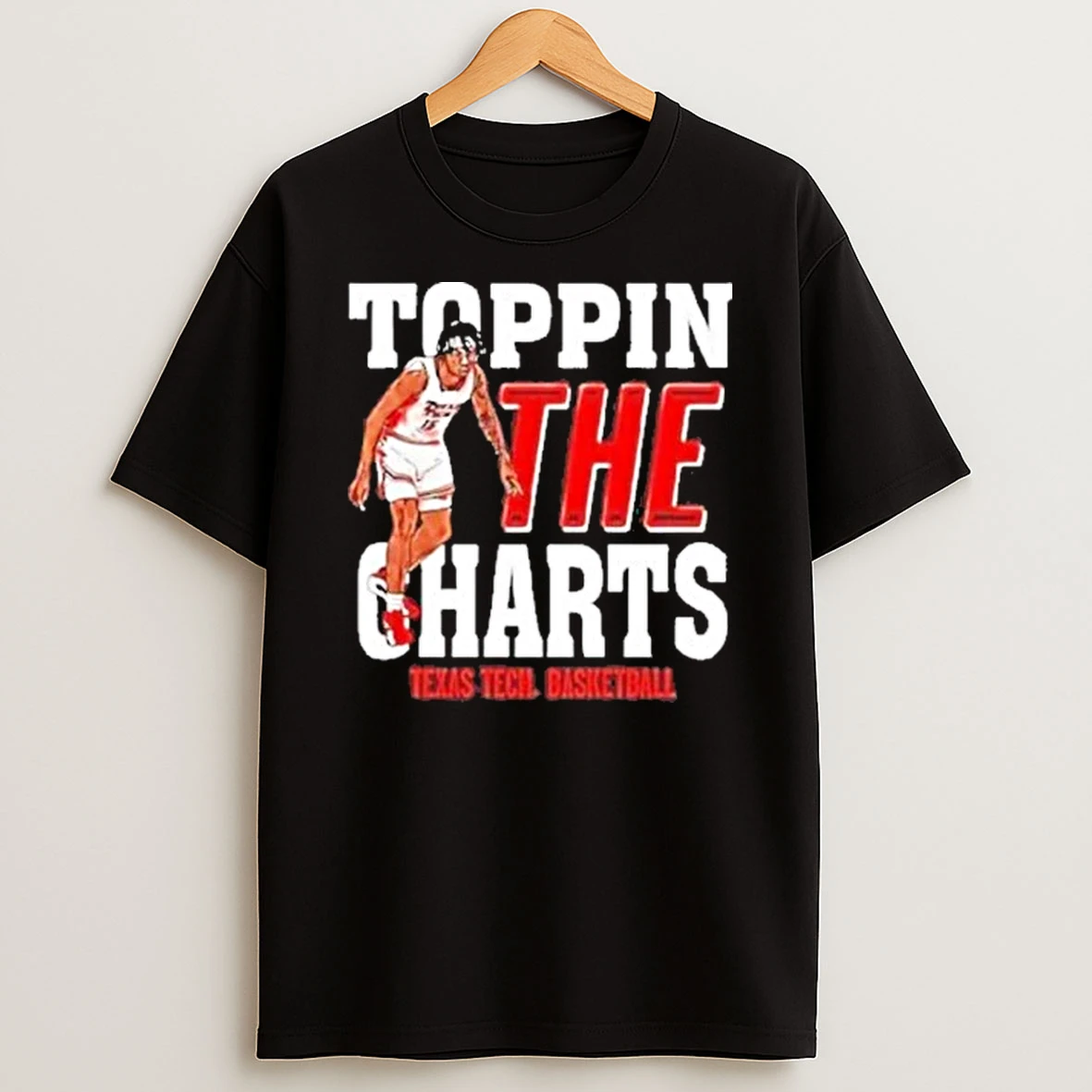 Jt Toppin Texas Tech Red Raiders Basketball Topping The Charts Player Shirts