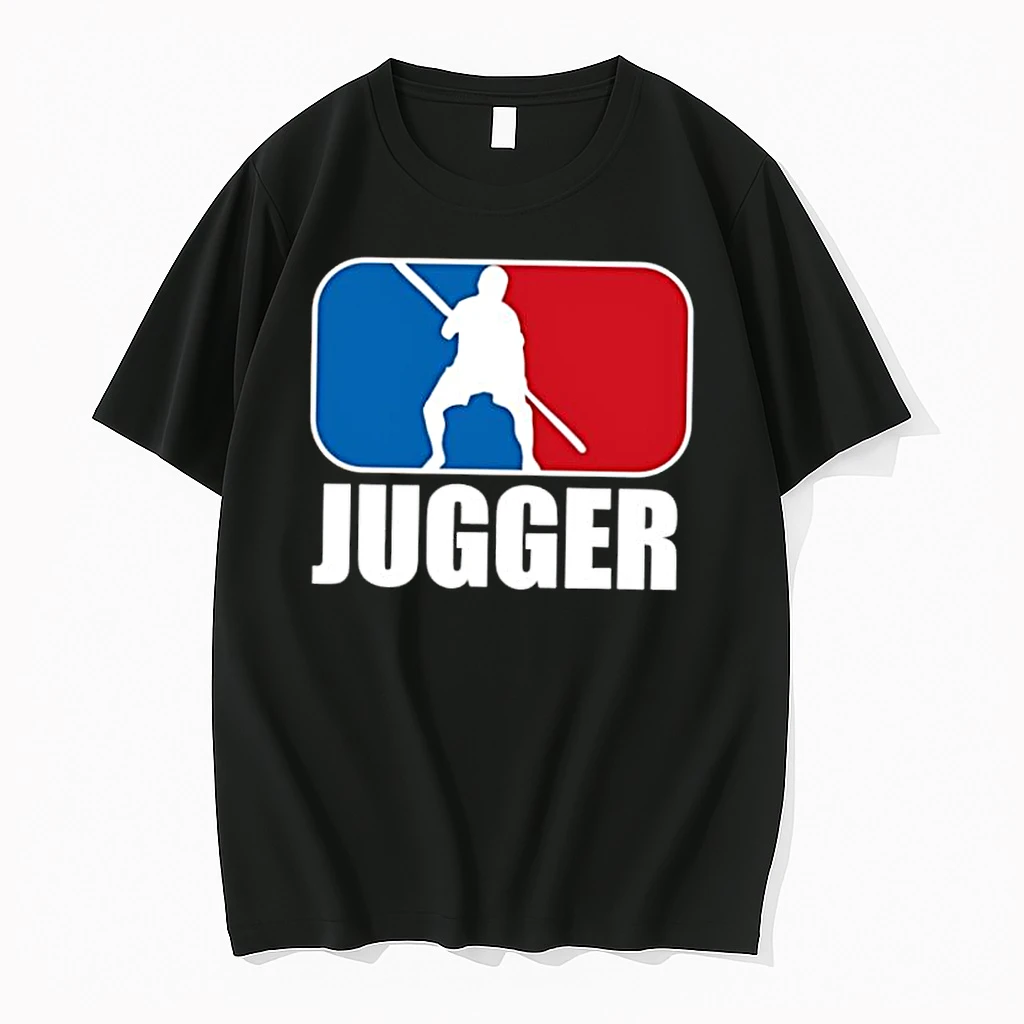 Jugger In Blue And Red Nba Logo Shirts